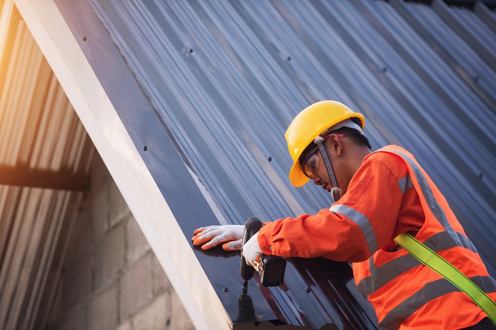 Standing seam metal roof project in McAllen, TX